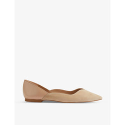 Lk Bennett Iris pointed leather ballet flats | Lk Bennett