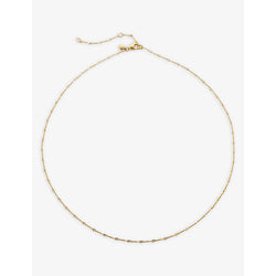 Monica Vinader Fine Twist 18ct yellow gold-plated sterling silver vermeil choker necklace