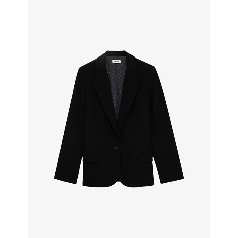 Zadig&Voltaire Voyage single-breasted woven jacket