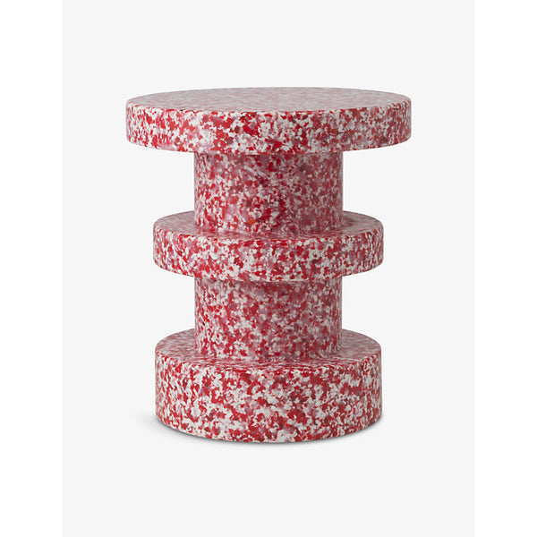 Normann Bit mottled recycled-plastic stool 42cm