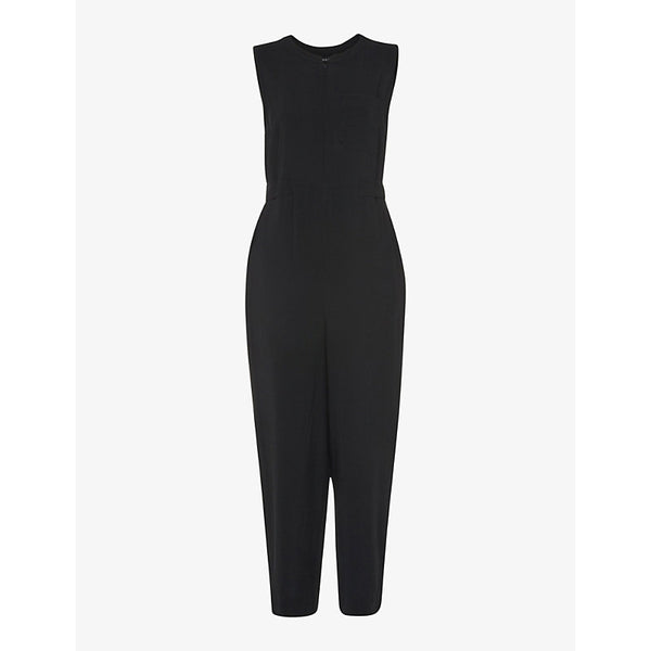 Whistles Josie zip-front woven jumpsuit