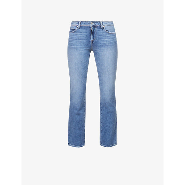  Paige Amber cropped mid-rise stretch-denim jeans