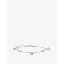  Thomas Sabo Shell-charm sterling-silver and cubic zirconia bracelet