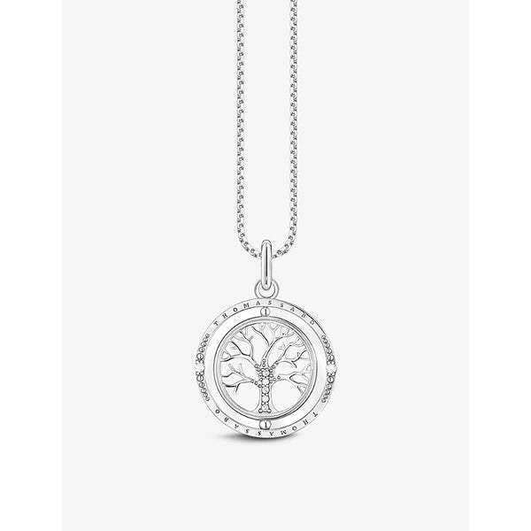  Thomas Sabo Tree of Love sterling-silver and white zirconia pendant necklace