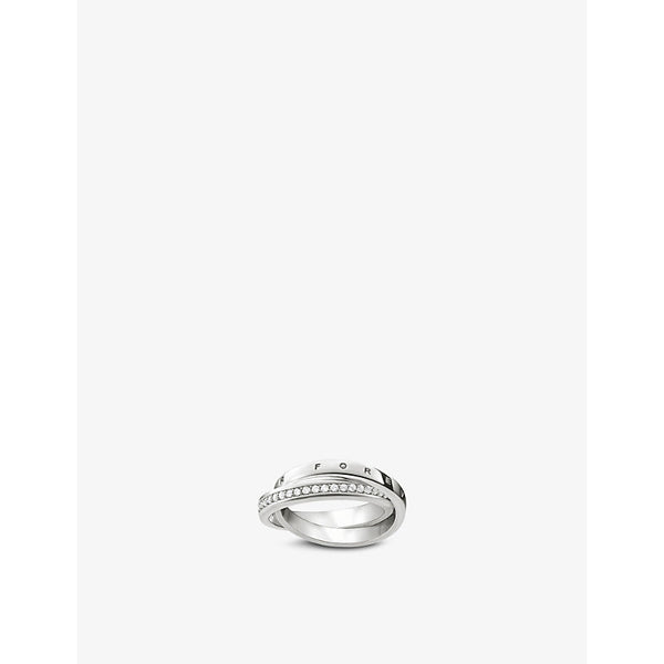 Thomas Sabo Together Forever sterling-silver and white zirconia ring