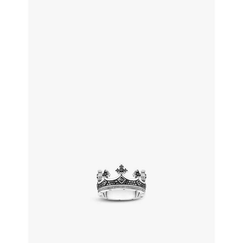 Thomas Sabo Rebel Crown sterling-silver and cubic zirconia ring