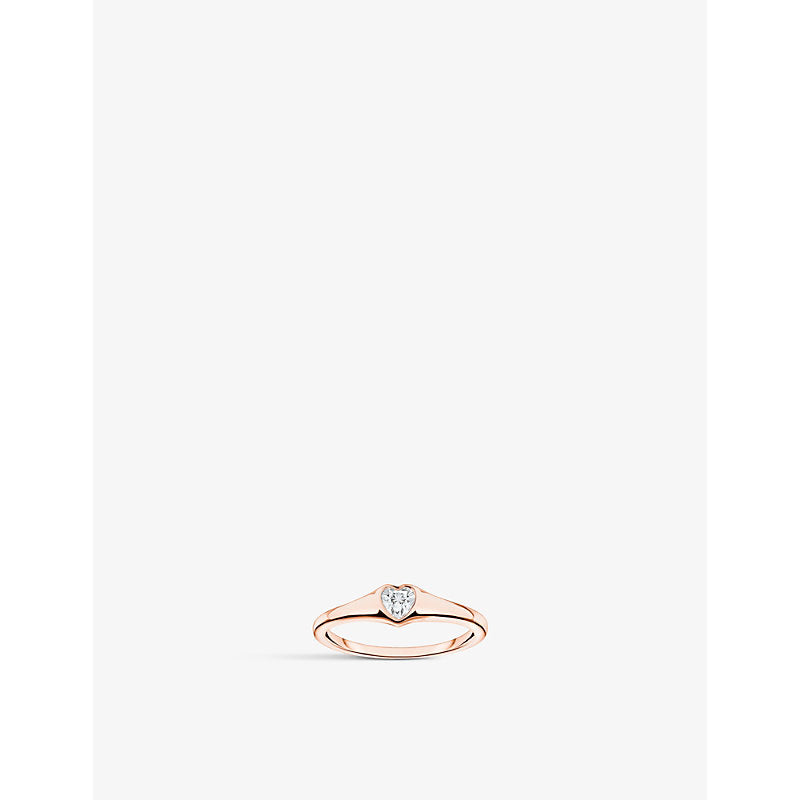 Thomas Sabo Heart 18ct rose gold-plated sterling-silver ring