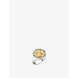  Thomas Sabo Faith, Love, Hope 18ct yellow-gold plated sterling-silver signet ring