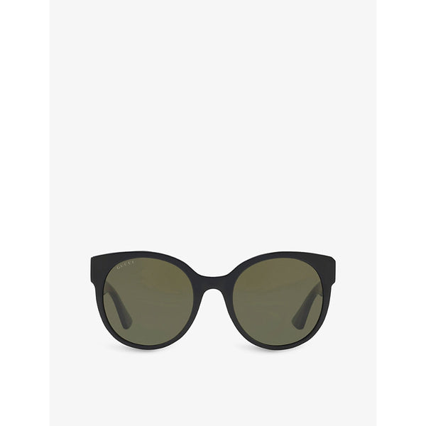  Gucci GG0035SN round-frame acetate sunglasses