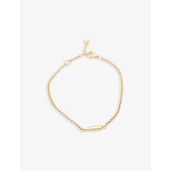  La Maison Couture Niin Luna Needle 18ct yellow gold-plated sterling-silver bracelet