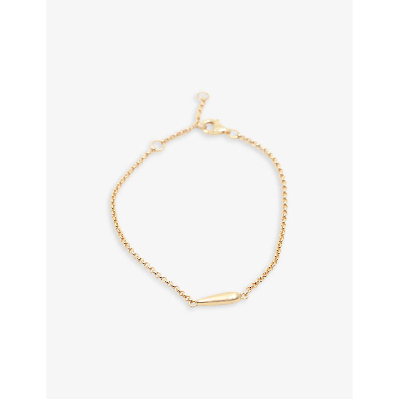  La Maison Couture Niin Luna Needle 18ct yellow gold-plated sterling-silver bracelet