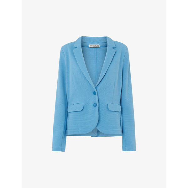 Whistles Slim-fit cotton blazer | WHISTLES