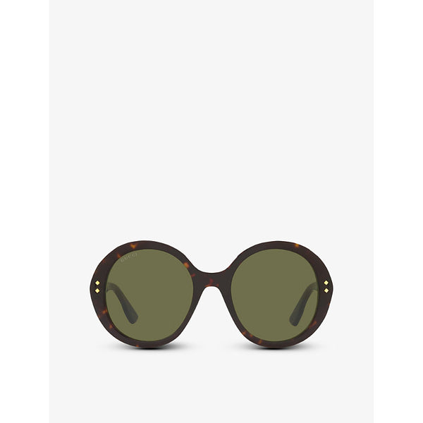 Gucci GG1081S round-frame acetate sunglasses