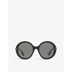  Gucci GG1081S round-frame acetate sunglasses