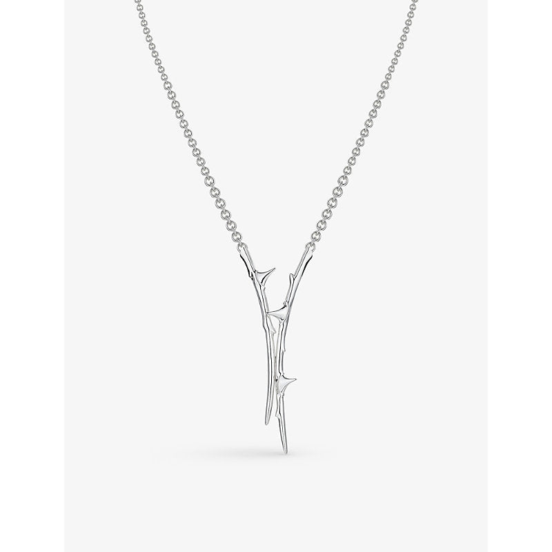  Shaun Leane Rose Thorn sterling-silver pendant necklace