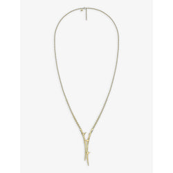 Shaun Leane Rose Thorn yellow gold-plated vermeil sterling-silver lariat necklace