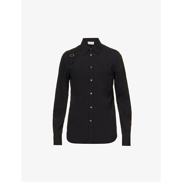  Alexander Mcqueen Harness stretch-cotton shirt