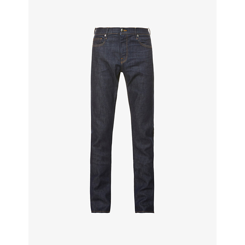  Frame L'Homme mid-rise straight-leg stretch-denim jeans