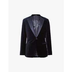  Reiss Ace single-breasted stretch-velvet blazer