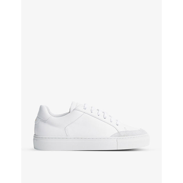 Reiss Ashley low-top leather trainers | Reiss