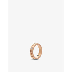 Bvlgari B.zero1 18ct rose-gold and 0.04ct diamond ring