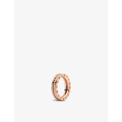 Bvlgari B.zero1 one-band 18ct rose-gold and diamond band ring