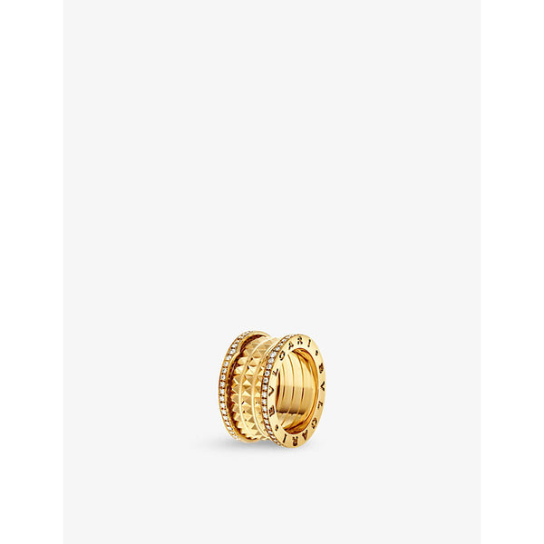 Bvlgari B.zero1 Rock 18ct yellow-gold and 0.51ct brilliant-cut diamond ring