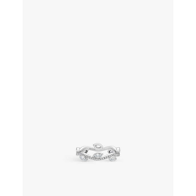 De Beers Jewellers Adonis Rose platinum and 0.55ct diamond ring