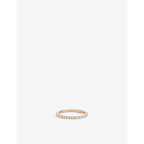 De Beers Jewellers Classic 18ct rose gold and 0.23ct round-cut diamond eternity ring