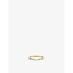 De Beers Jewellers Classic 18ct yellow gold and 0.23ct round-cut diamond eternity ring