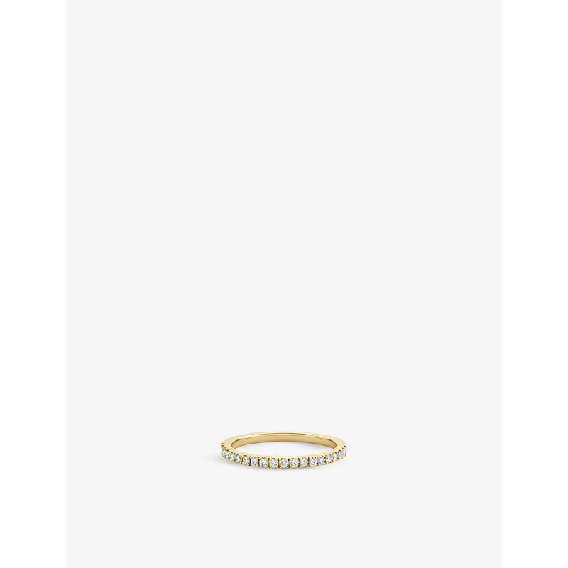 De Beers Jewellers Classic 18ct yellow gold and 0.23ct round-cut diamond eternity ring