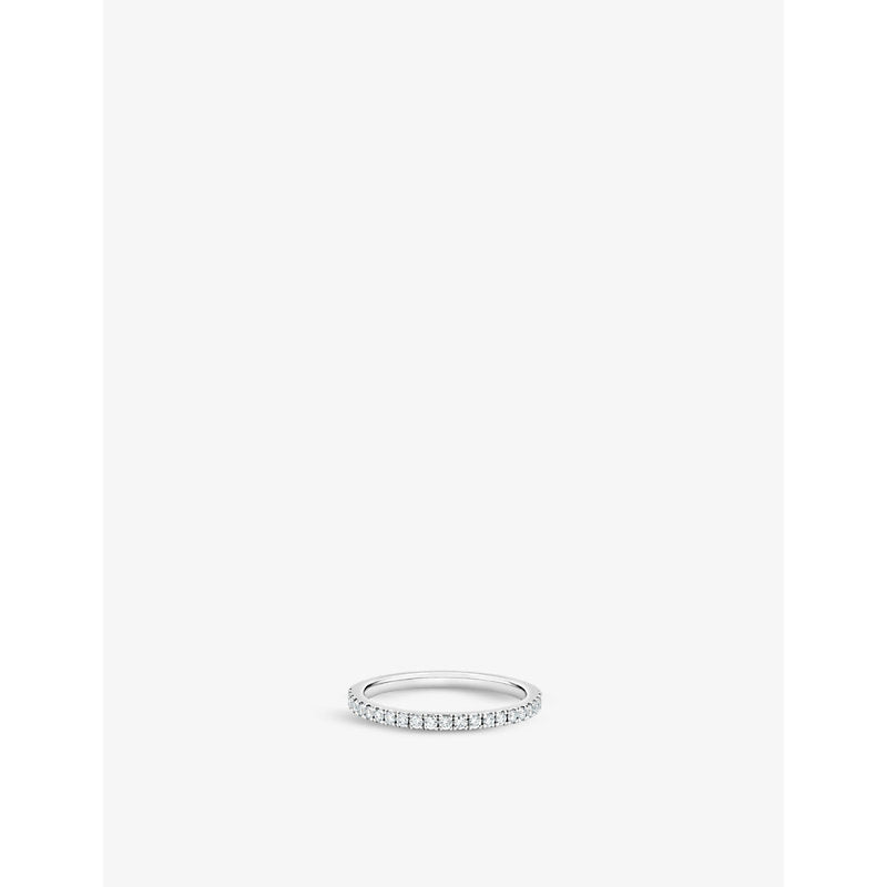 De Beers Jewellers Classic platinum and 0.23ct round-cut diamond eternity ring