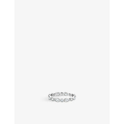 De Beers Jewellers Petal 18ct white-gold and 0.7ct diamond ring