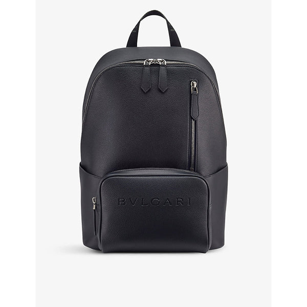 Bvlgari Logo-embossed leather backpack | Bvlgari