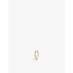 Maria Black Micro 12 22ct yellow gold-plated sterling-silver single huggie hoop earring