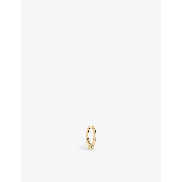 Maria Black Micro 12 22ct yellow gold-plated sterling-silver single huggie hoop earring