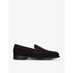 Loake Imperial strap suede loafers