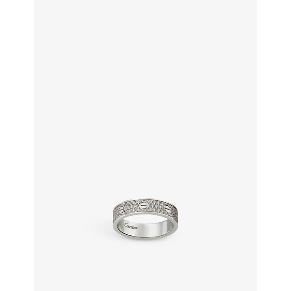 Cartier LOVE 18ct white gold and 88 diamond-paved wedding ring