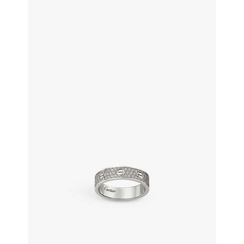 Cartier LOVE 18ct white gold and 88 diamond-paved wedding ring