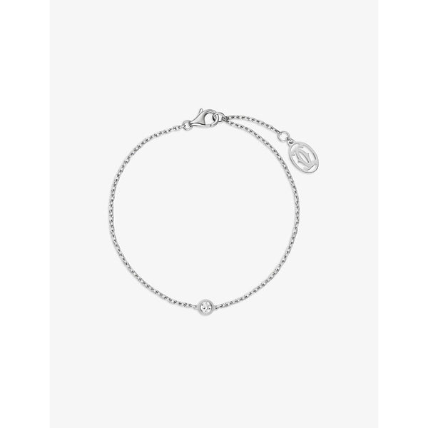 Cartier d'Amour extra-small 18ct white-gold and 0.04ct round-cut diamond bracelet