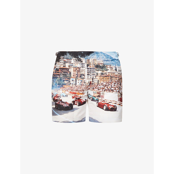 Orlebar Brown Bulldog photo-printed swim shorts