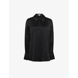  Reiss Hailey point-collar silk shirt