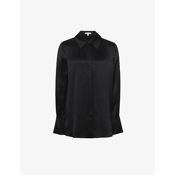  Reiss Hailey point-collar silk shirt