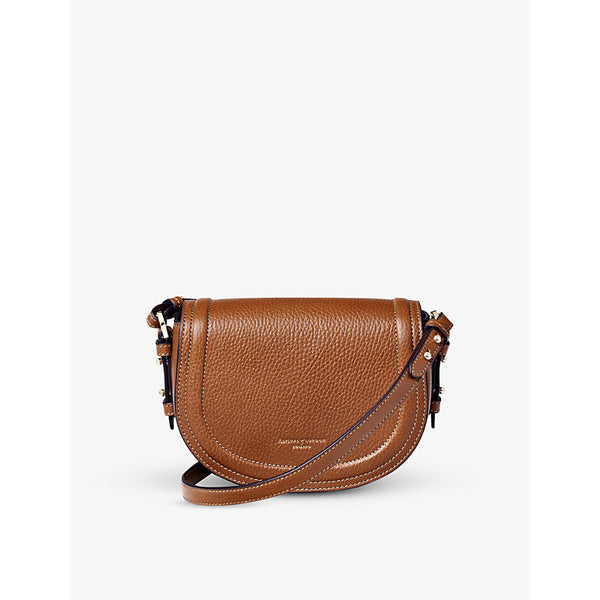 Aspinal Of London Stella small pebbled-leather satchel bag