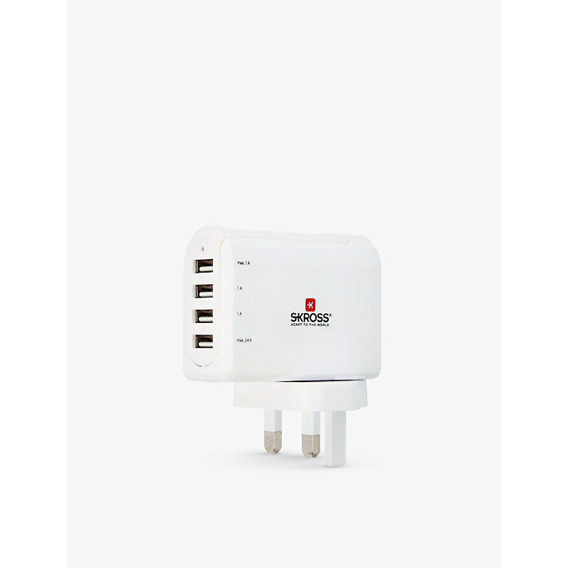 Skross UK four-port USB charger