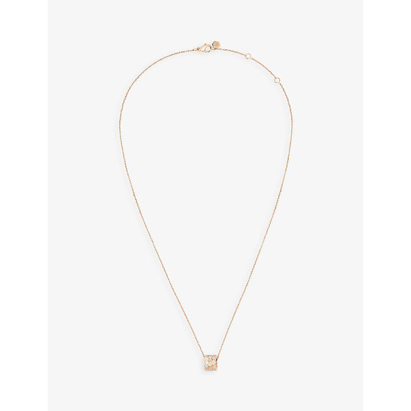 Chaumet Bee My Love 18ct rose-gold and 0.18ct brilliant-cut diamond pendant necklace