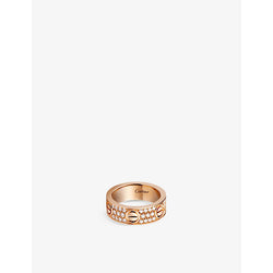 Cartier LOVE 18ct rose-gold and 66 brilliant-cut diamond ring