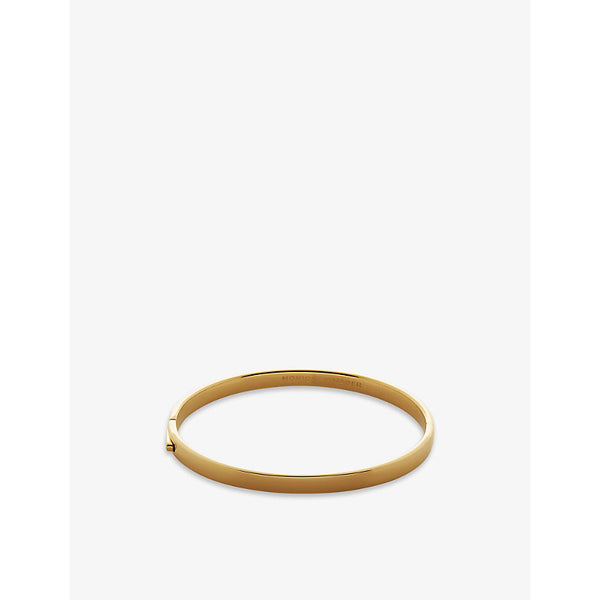 Monica Vinader Essential recycled 18ct yellow gold-plated vermeil sterling-silver bangle bracelet