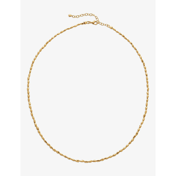 Monica Vinader Mini Nugget 18ct yellow gold-plated vermeil sterling silver necklace