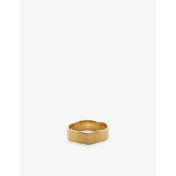 Monica Vinader Siren 18ct yellow gold-plated vermeil sterling silver ring